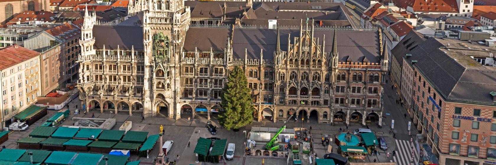 Marienplatz en het Stadhuis